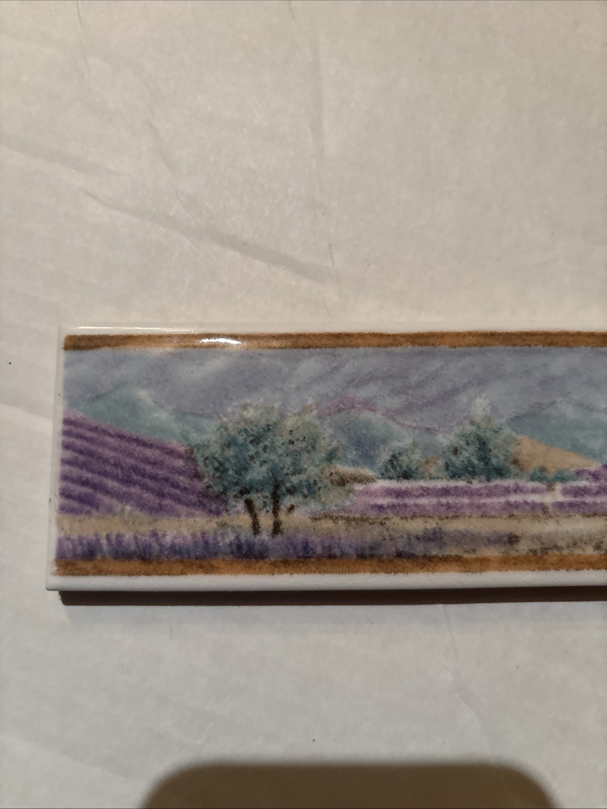 2” X 8” Listello Tile Border Liner -Country Scenery by U-Tile Made In UE (Italy)