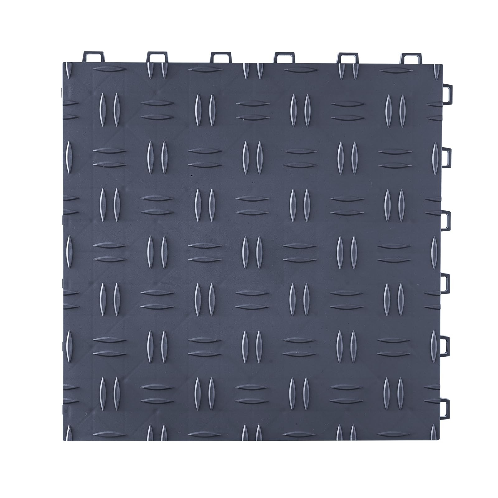 Graphite Gray Garage Floor Tiles 50 Pack Interlocking Heavy Duty 5500lbs Capa…
