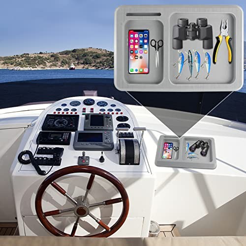 EVA Foam Boat Dash Pad, Anti-Slip Boat Dash Organizer Perfect Grey 15in x 10in