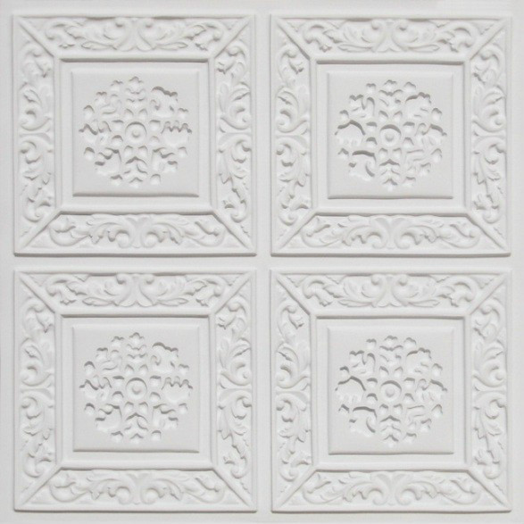 3D Embossed Faux Tin Decorative 24×24 PVC Ceiling Tile #203