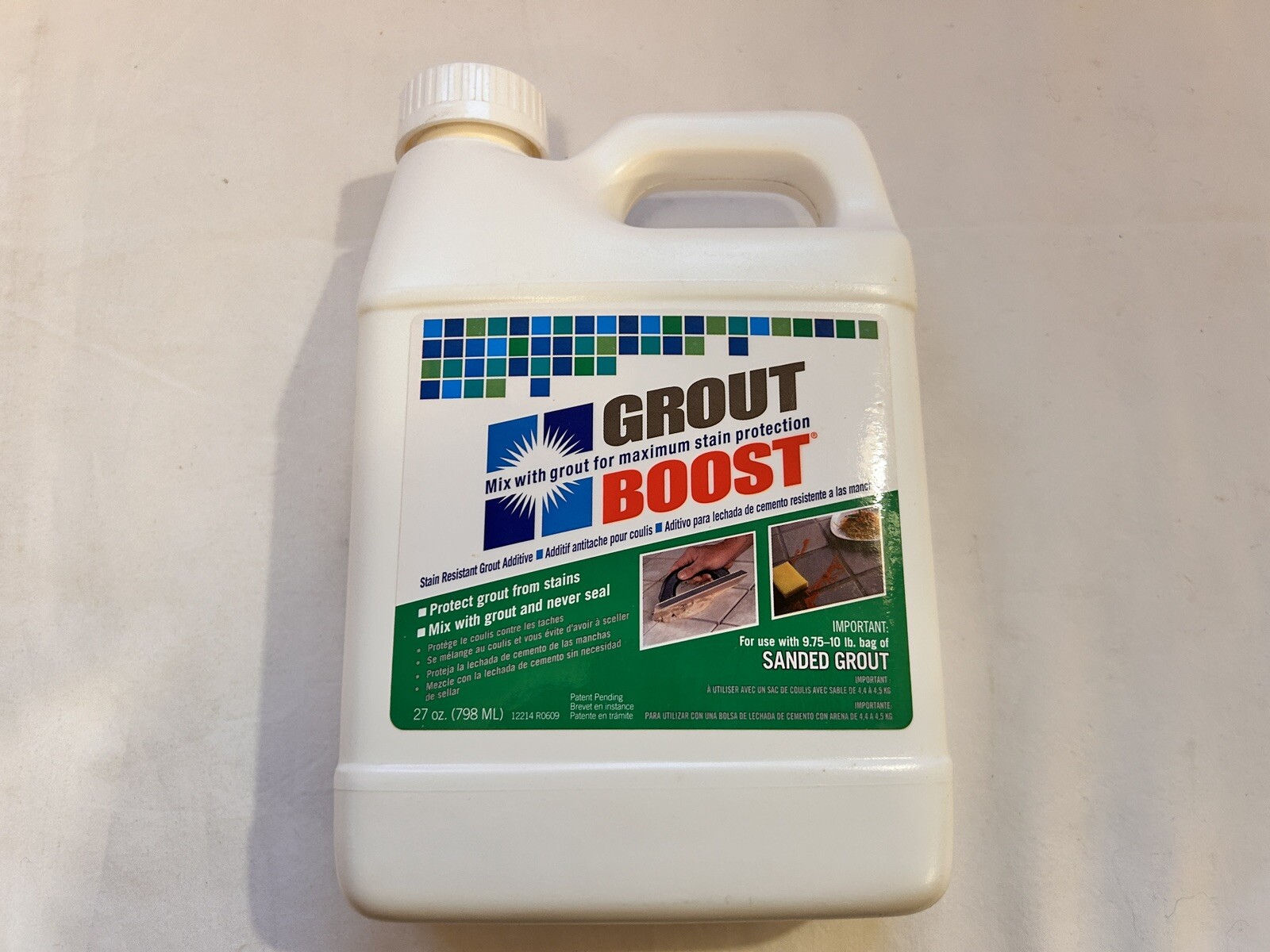 Stain-Proof Additive For Sanded & Unsanded Grout – ‘Grout Boost’ 27fl oz