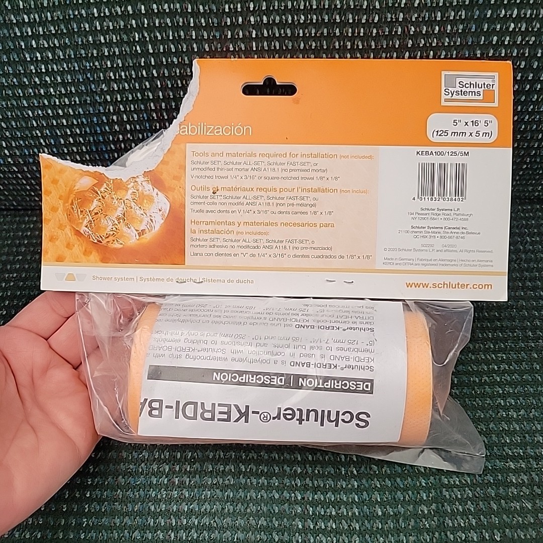 SCHLUTER-KERDI Waterproofing Band 5″ X 16′ 5″ – 125 mm x 5 m
