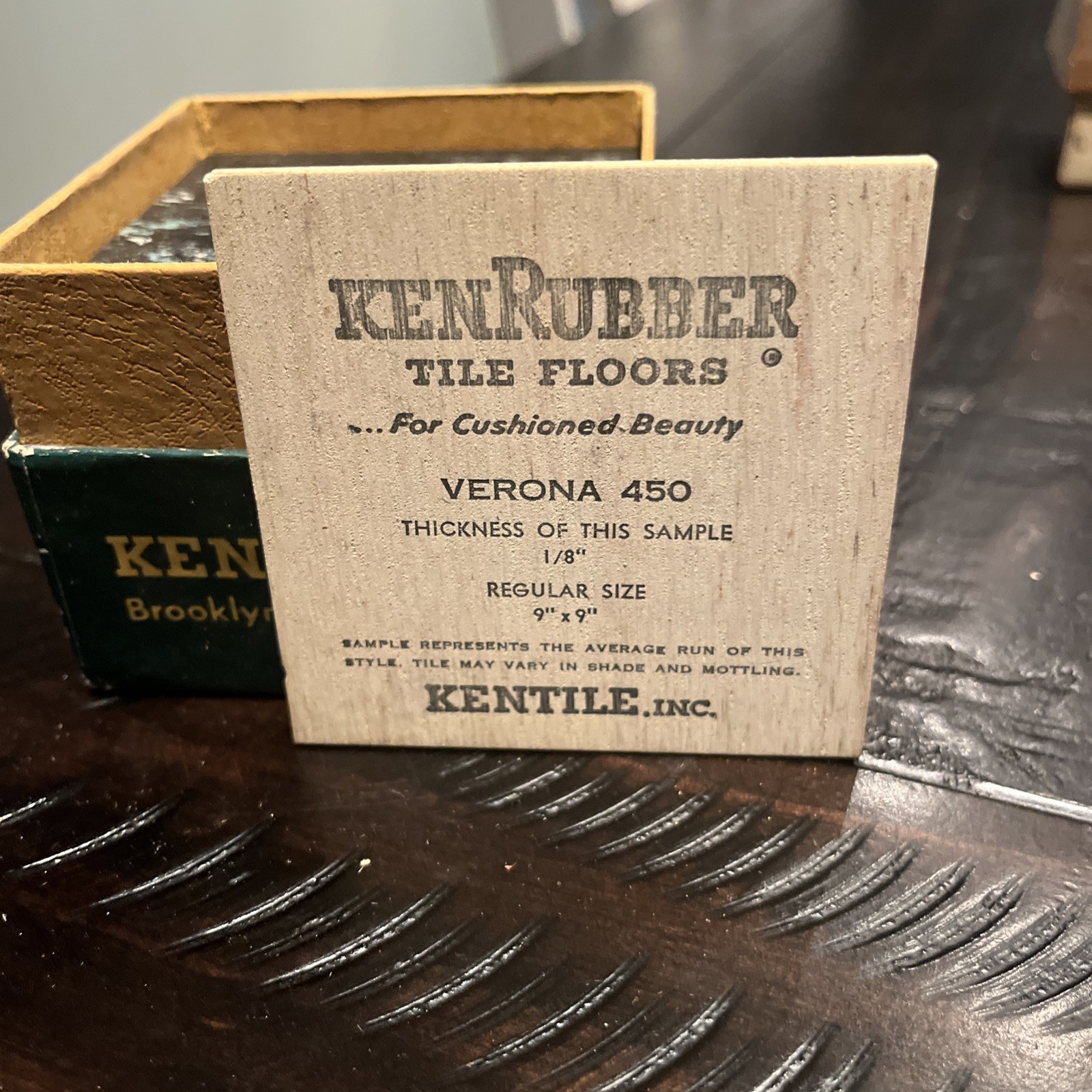 Vtg MCM1950s Kentile TERRAZZO AsphaltTiles 7 Pieces 4” x 4” 2 Additional Boxes