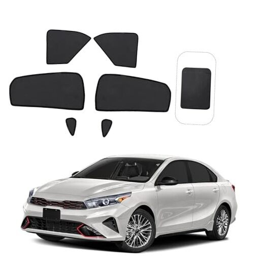 Front Side Half Window Shade Foldable Custom Fit for (6PCS) 2019-2023 Kia Forte