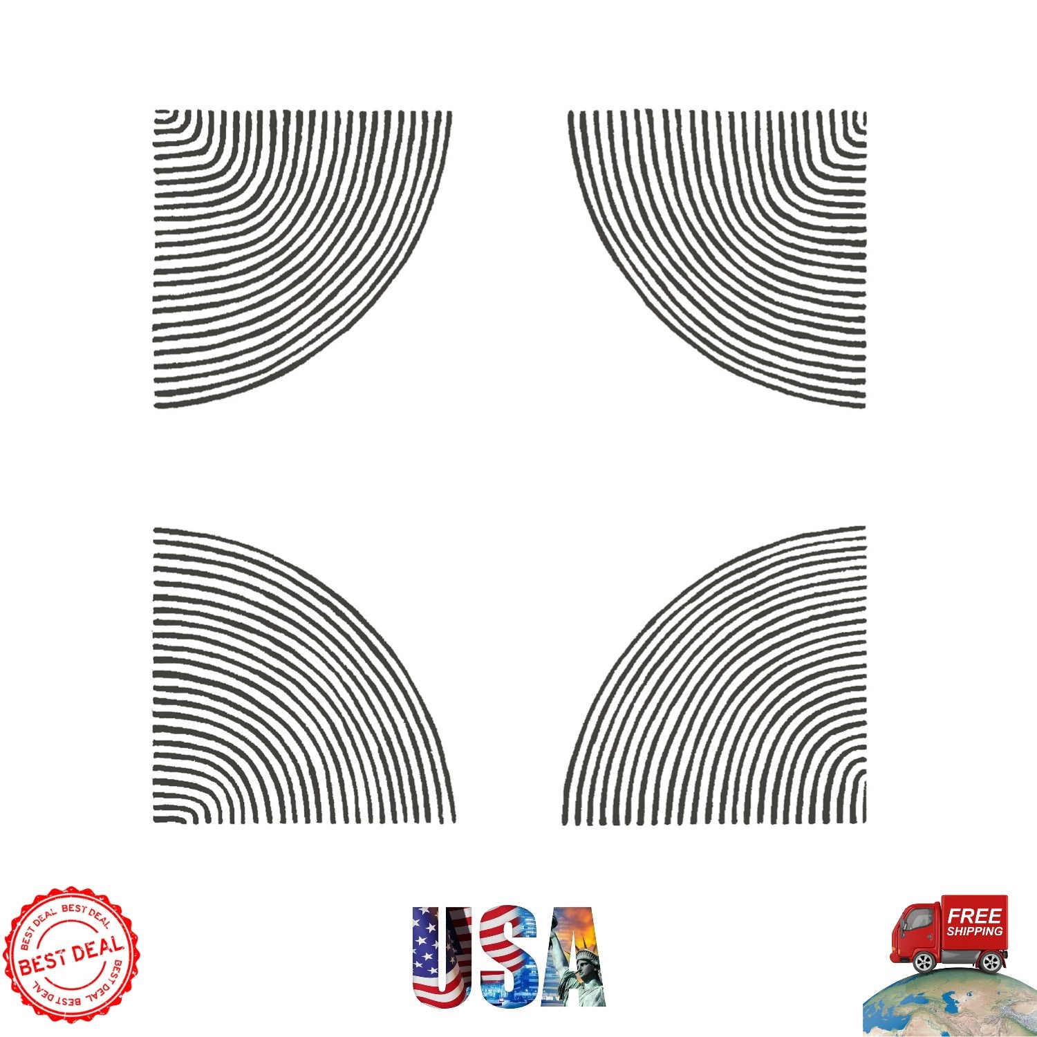 Mid-Century Modern Peel & Stick Vinyl Tiles – 12×12 Inches, Easy Installation