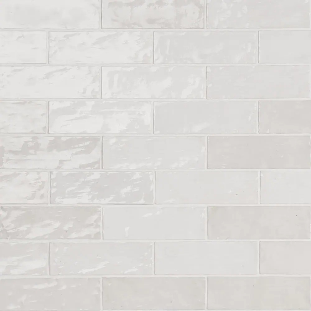 Kingston White 3 In. X 8 In. Glazed Ceramic Wall Tile (5.38 Sq. Ft./Case)