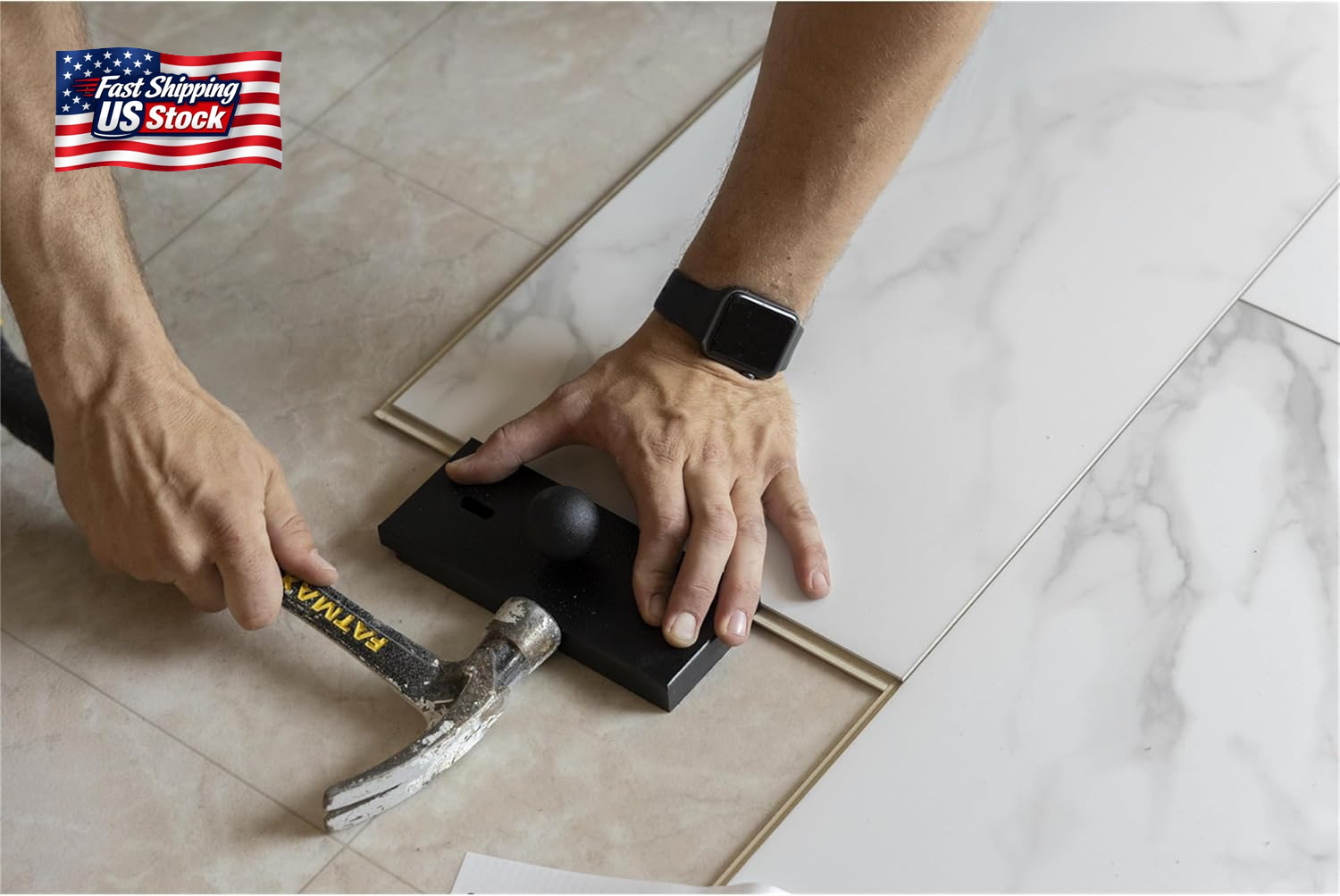 Marshalltown Bullet Tools Standard Tapping Block, Durable Flooring Tool, Easy Gr