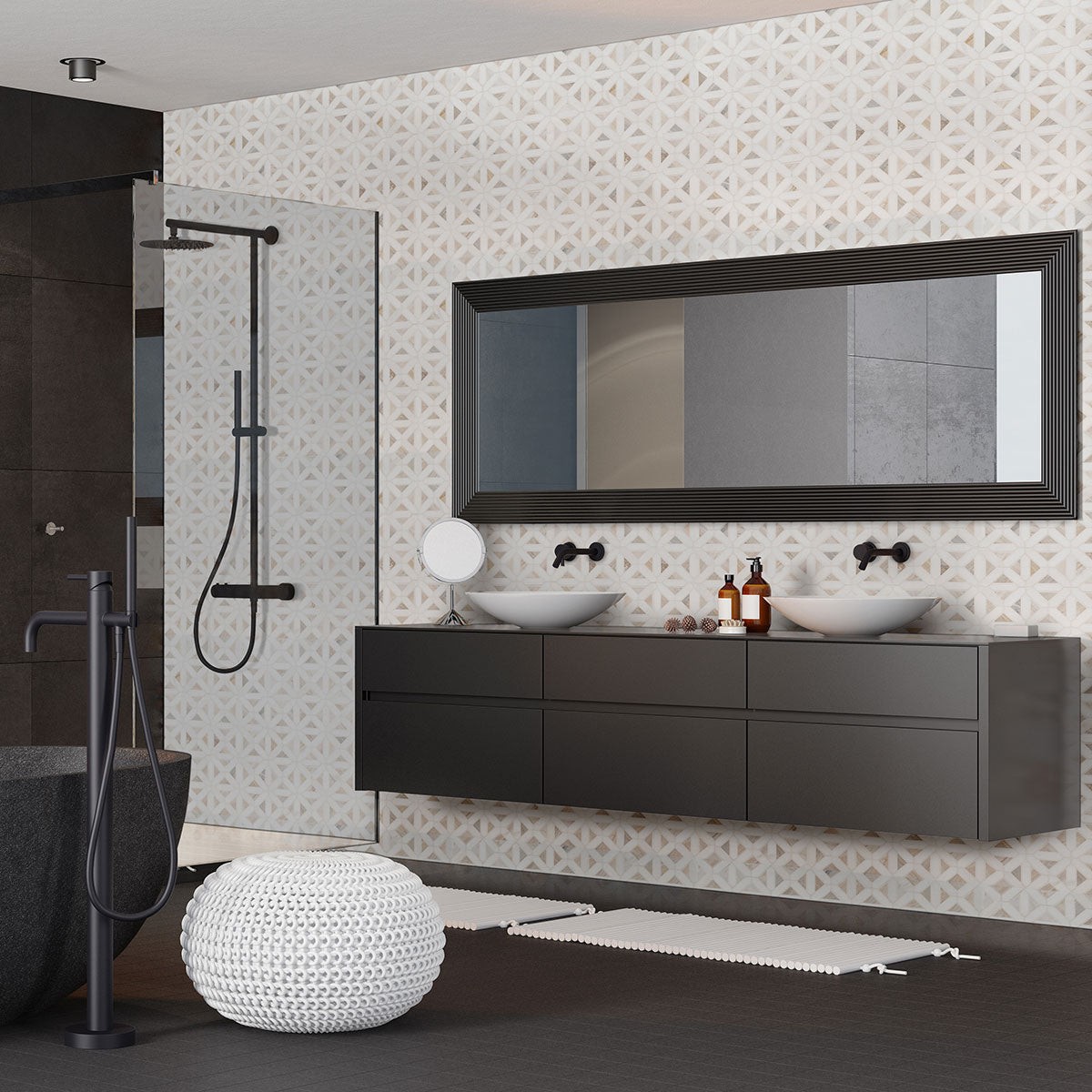 Angora Geometric Pattern Mosaic Tile