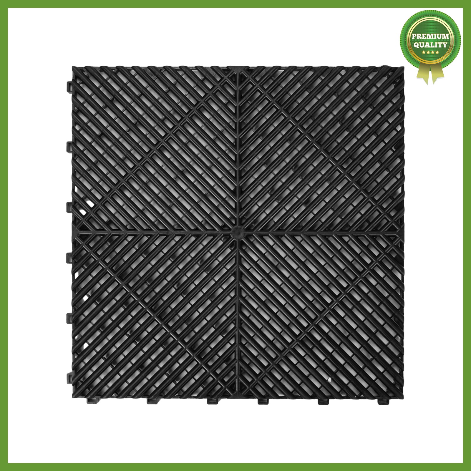 Garage Floor Tiles Interlocking 25 Pack Flooring Tiles 15.75×15.75″ For Patio