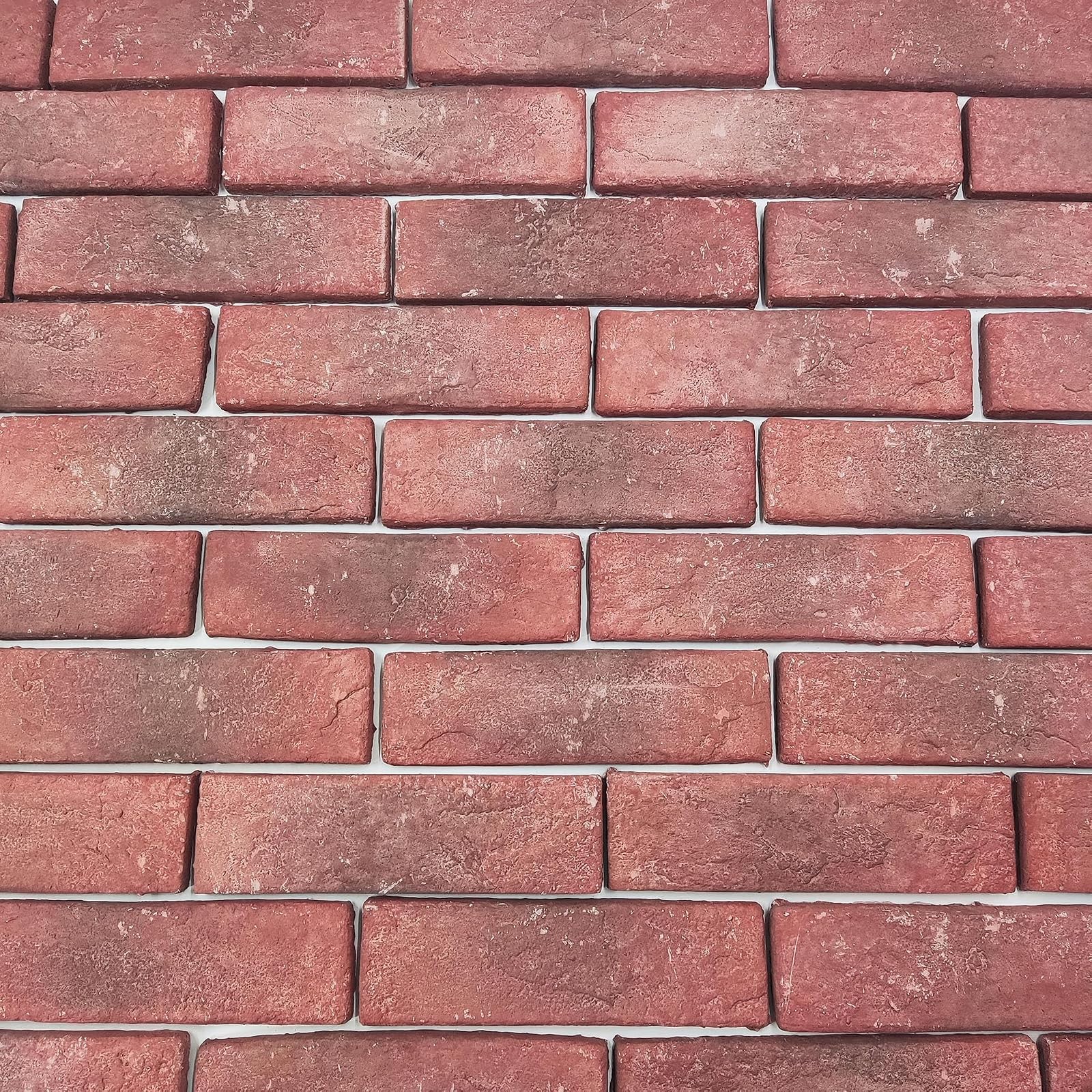 40 Pcs Red Brick Veneers 2.4×7.9 Inch 7 sq ft