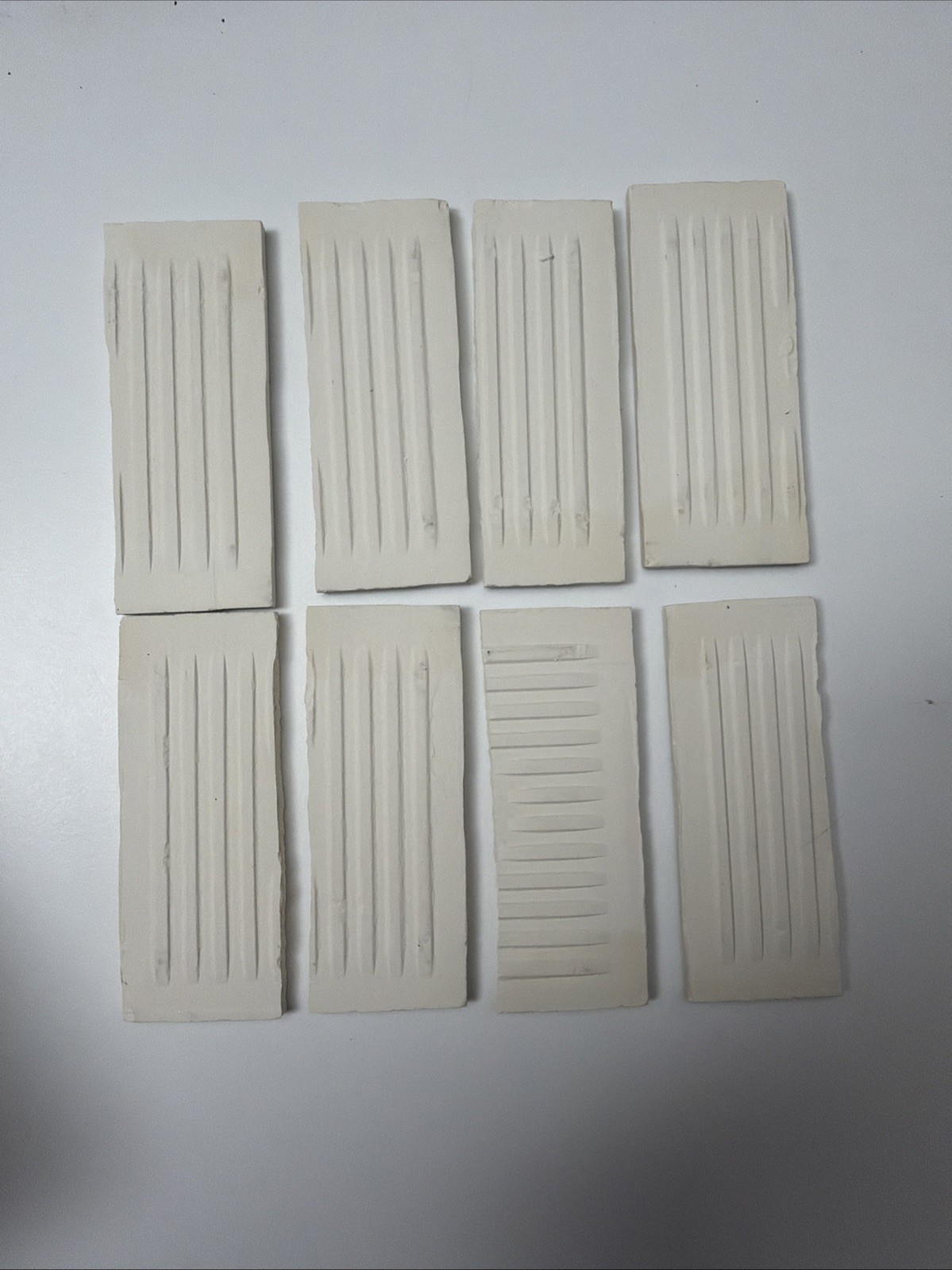 Vintage Florida Tile 555 Sky Blue Solid- Half Tile Repair Lot MCM