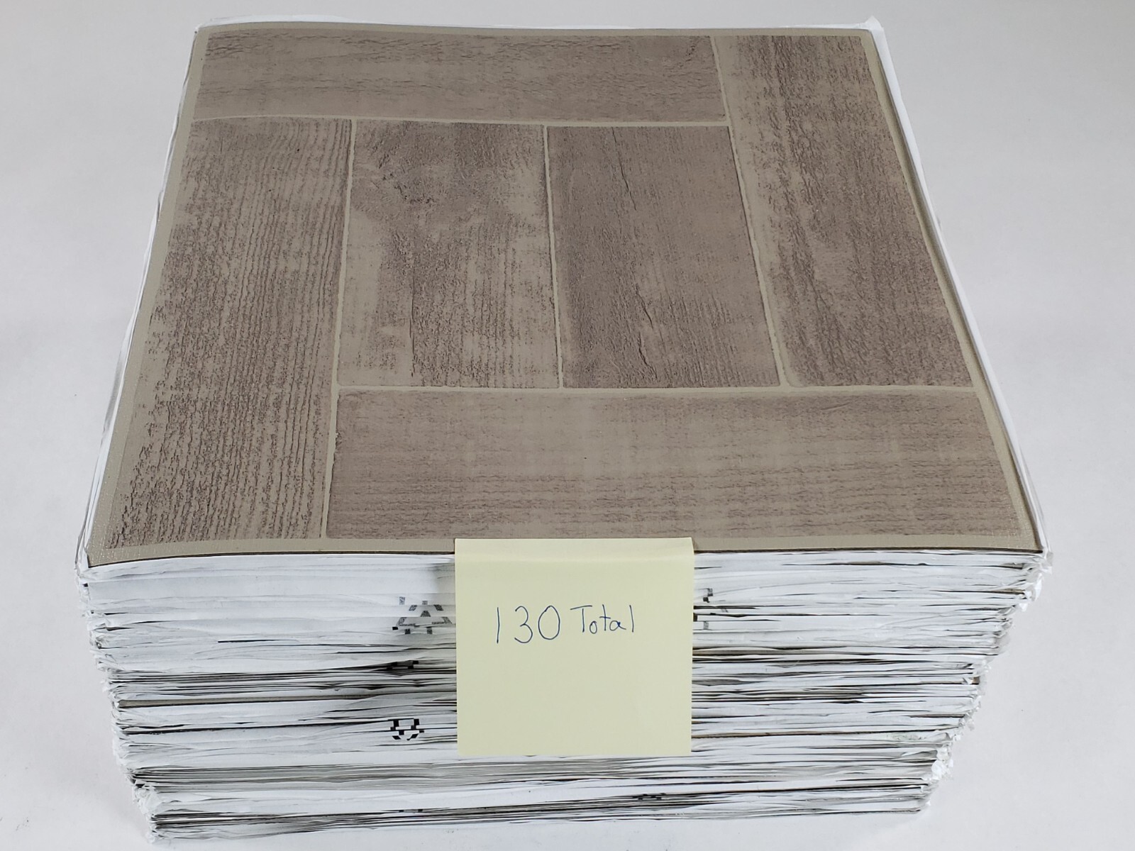 Lot Of 130 Achim FTVWD23045 Tivoli Saddlewood 12″x12″ Self Adhesive Floor Tiles