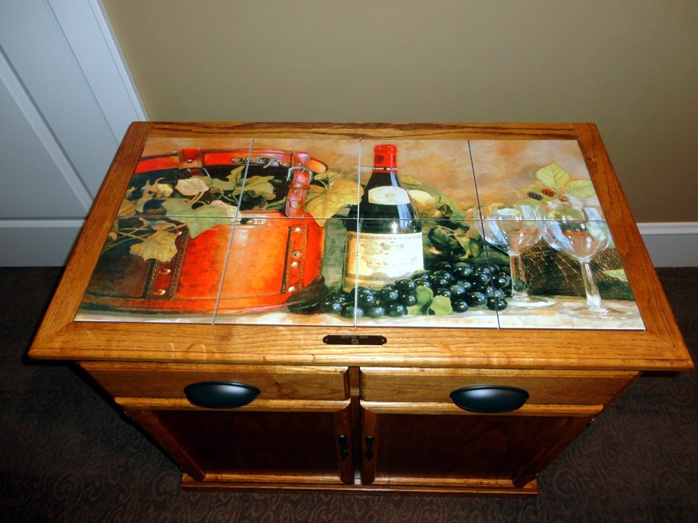 Art Wine Glass Grape Mural Ceramic Backsplash Tile #169