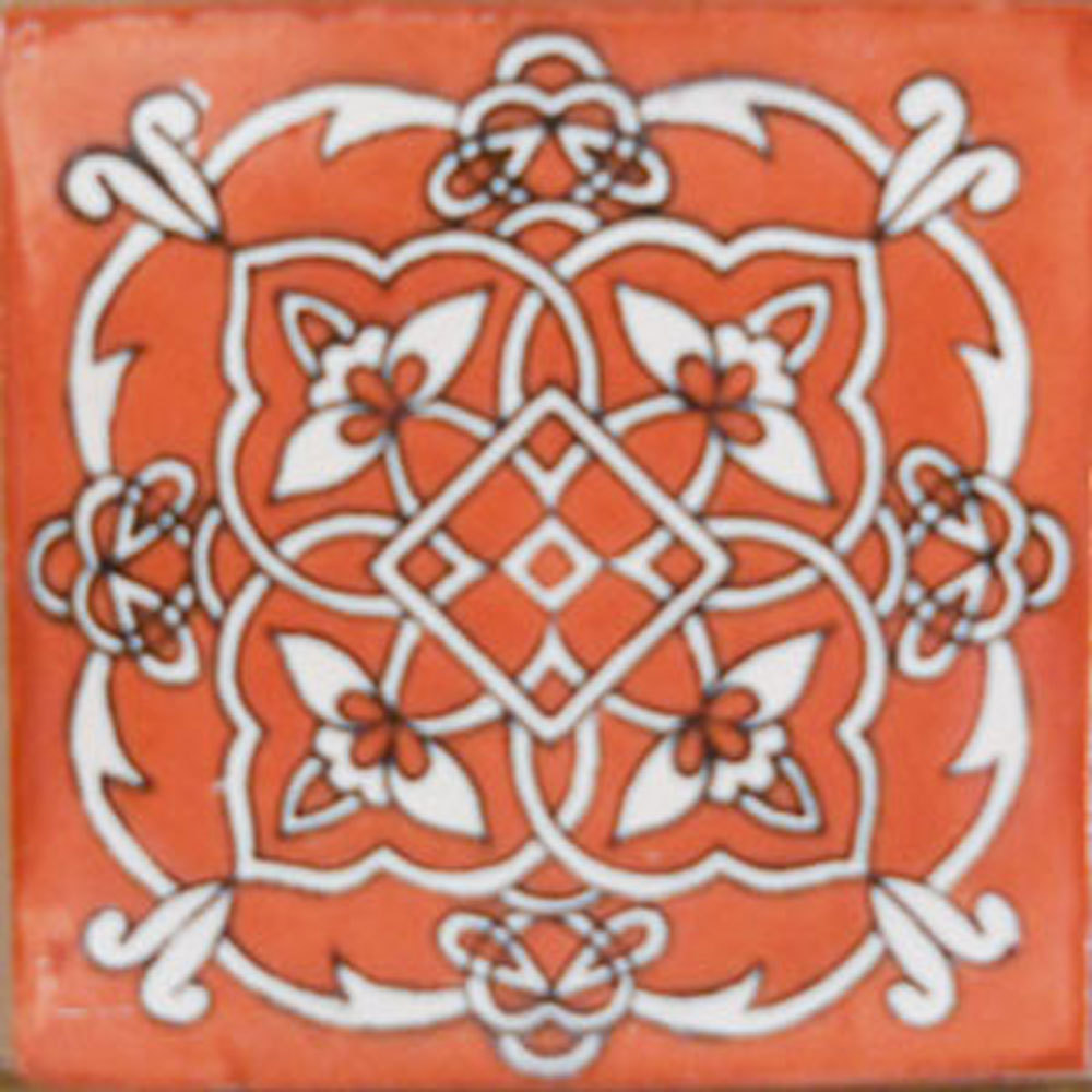 9 MEXICAN TILES WALL OR FLOOR USE TALAVERA MEXICO CERAMIC HANDMADE POTTERY C#105