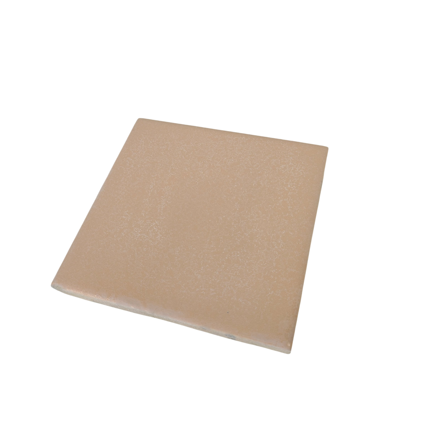 Peach Pink Ceramic Tile 4 3/8 inch Florida Tile FT Crystalline Tuscan Tan 283