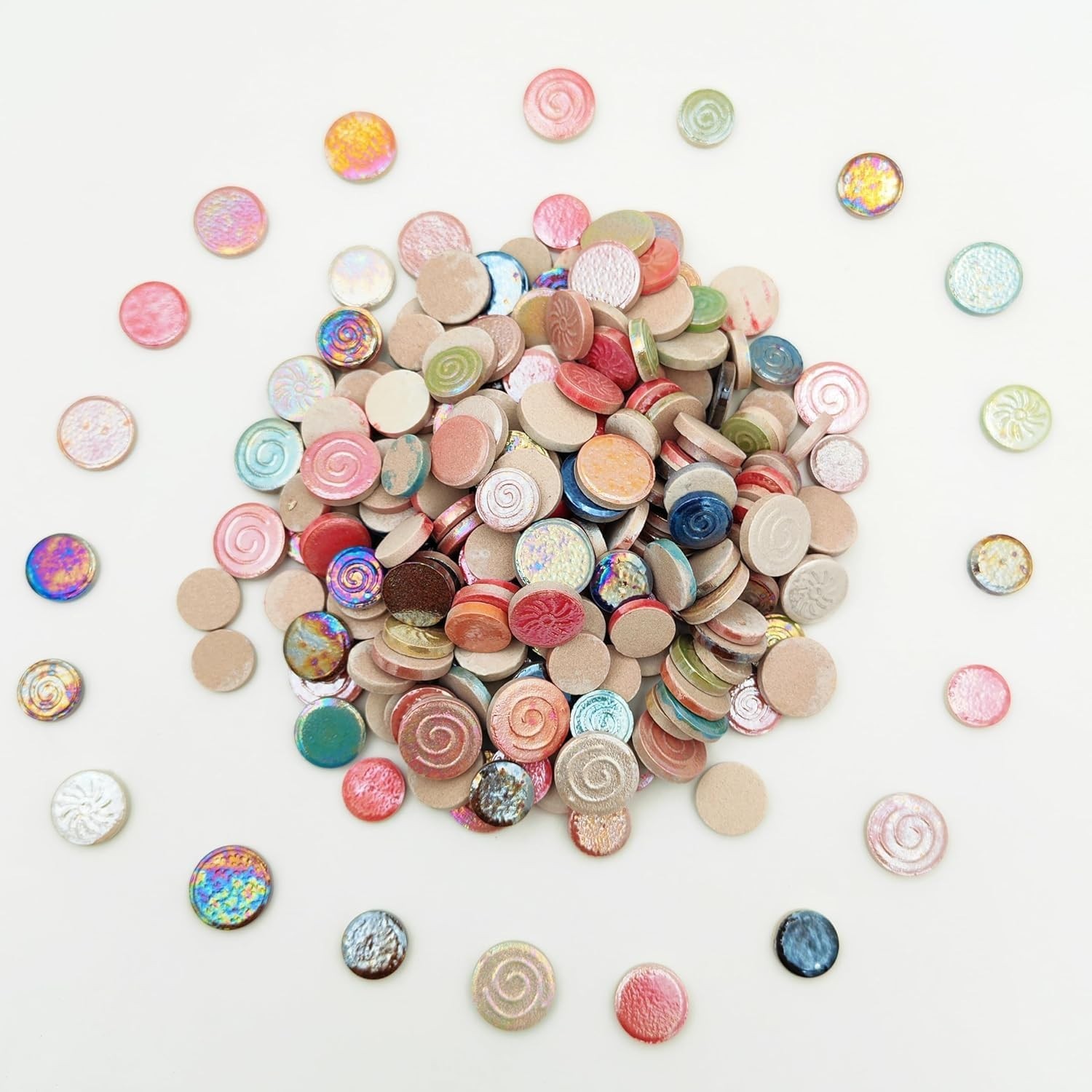 500g/1.1lb Random Color Irregular Ceramics Mosaic Tiles,DIY Making Creative C…