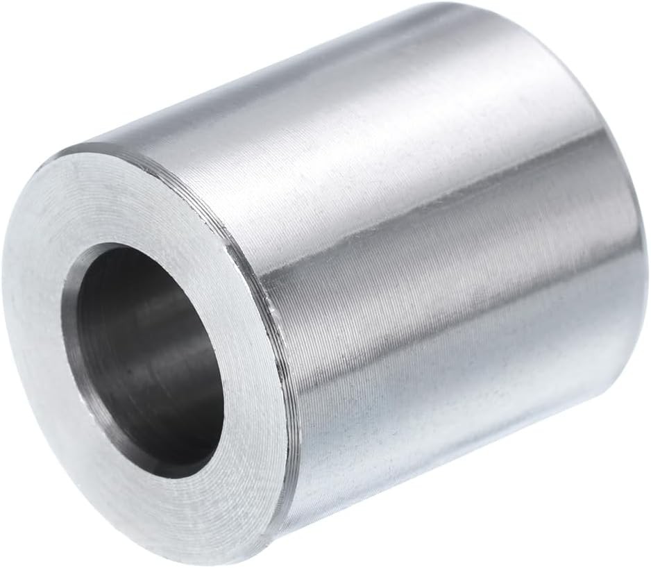 uxcell 5pcs Stainless Steel Spacer 3/8″ Bore x 3/4″ x 3/4″, Silver tone