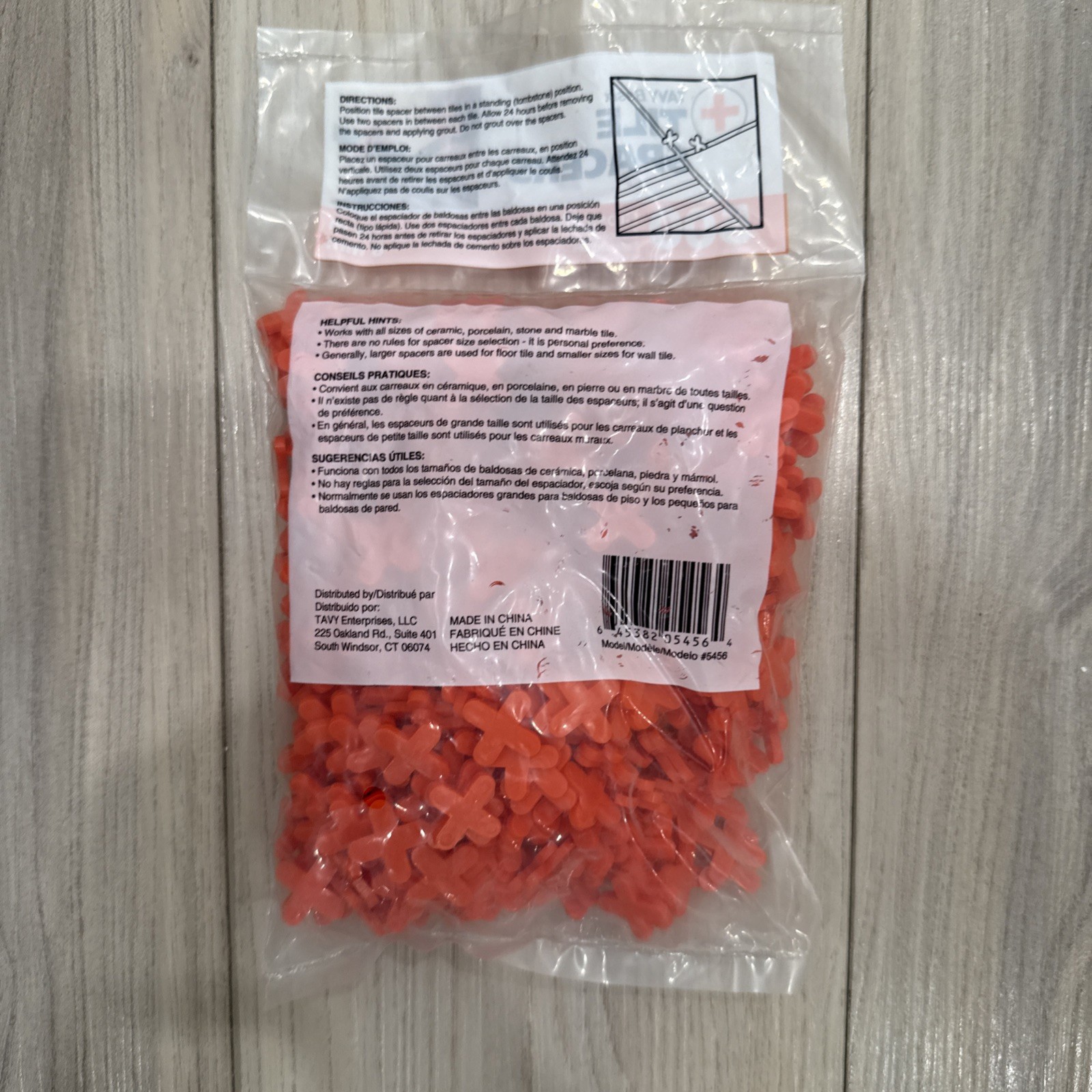 TAVY Basix 1/4-in (6mm) X-Shaped Tile Spacers 500-Pack