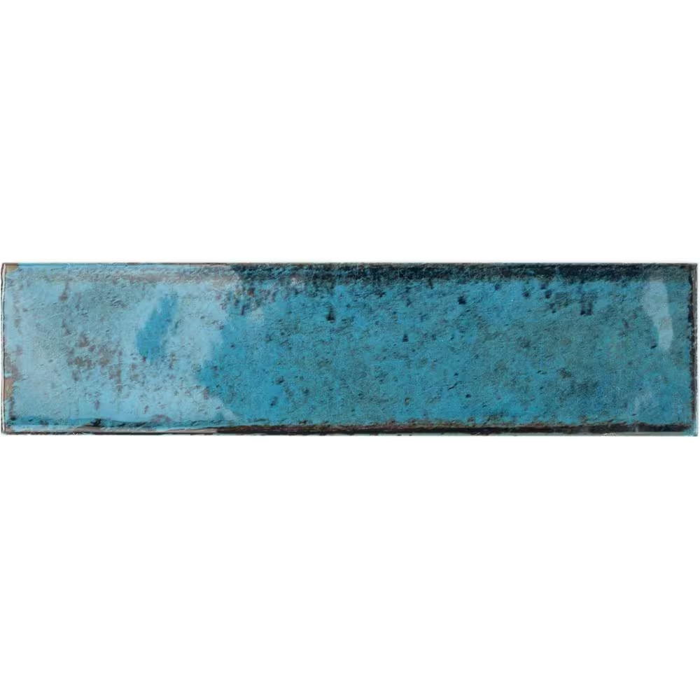 Moze Blue 3 In. X 12 In. 9 Mm Ceramic Wall Tile (22-Piece 5.38 Sq. Ft./ Box)