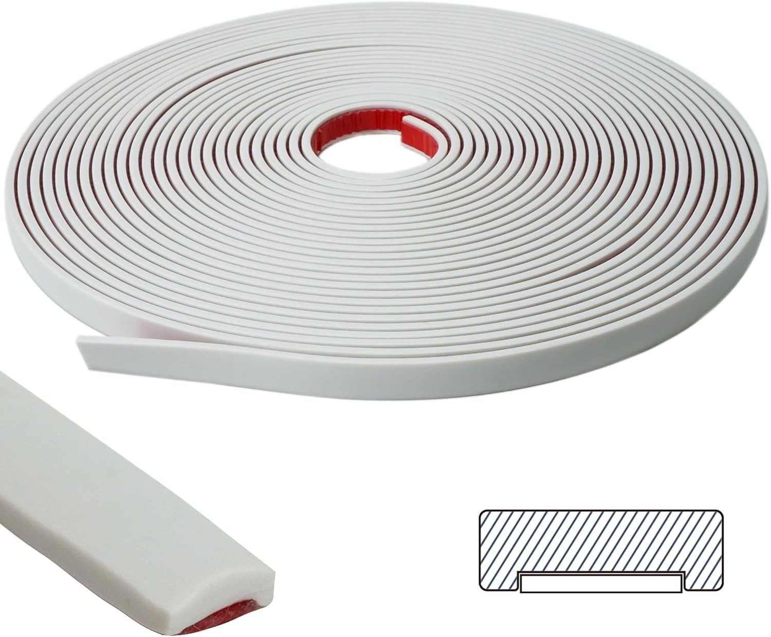 Easy Peel and Stick Molding Trim – 9.8ft Waterproof White Vinyl, Perfect for DIY