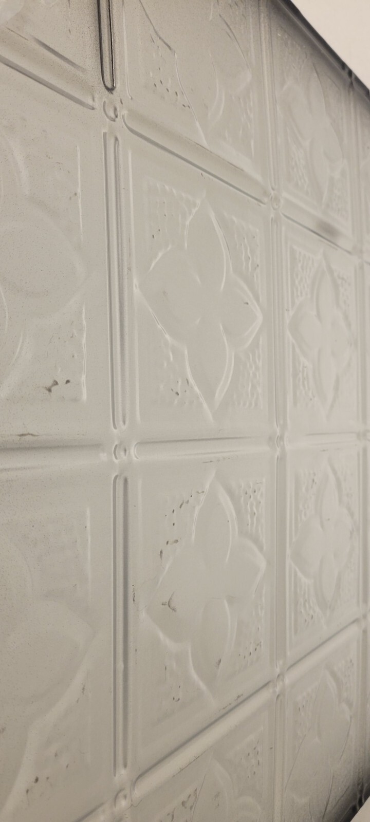 Shanko SKPC203-bk-24×24-N-12 Clover Stamped Metal Nail-up Ceiling Tile 48 sq ft