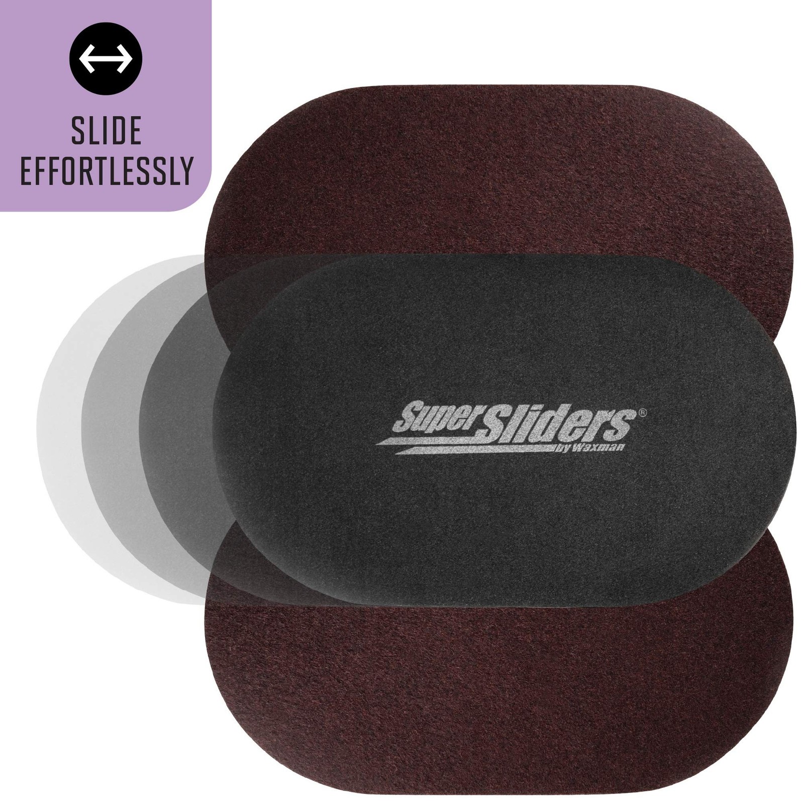 Super Sliders 9 1/2” x 5 3/4” Reusable XL Heavy Furniture Sliders, F