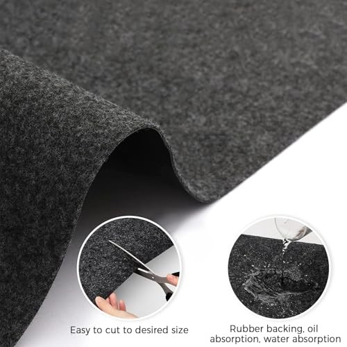 Oil Spill Mat, 36 * 60in Garage Floor Mat for Under Car, Absorbent Oil Pad,