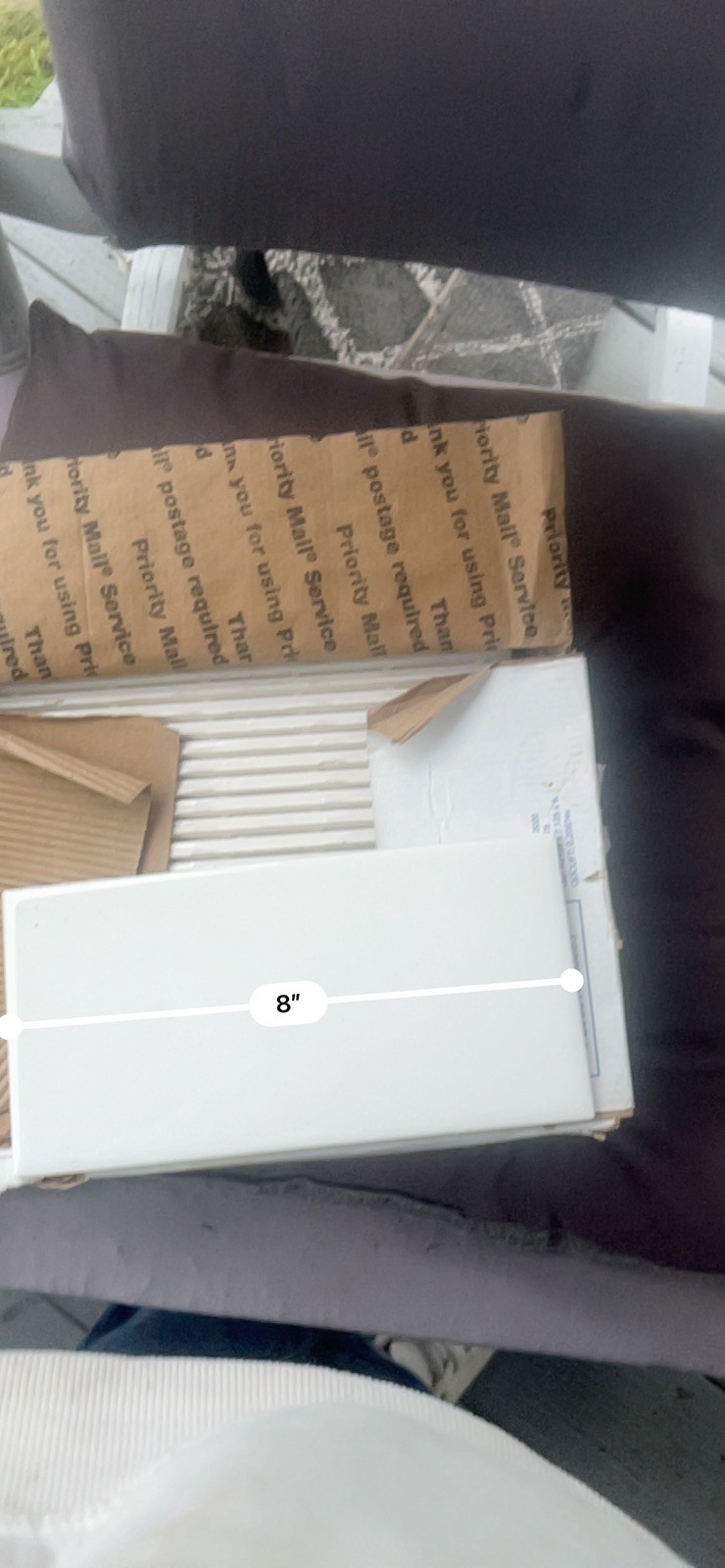 Ceramic Subway White Tiles 8”x 4 1/2” x 1/4″