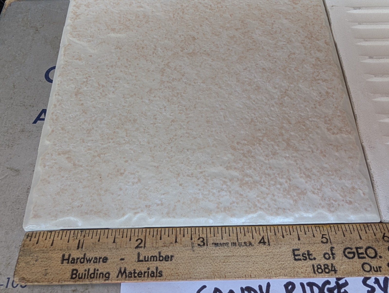 2 pcs American Olean Ceramic Tile Sandy Ridge series “Almond” SY02 6″ Square