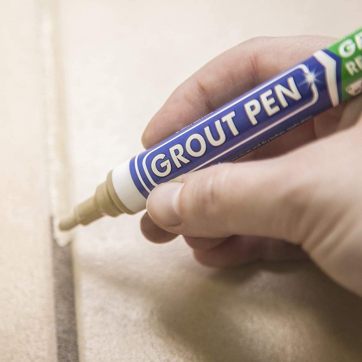 Grout Pen Beige Tile Paint Marker: Waterproof Grout Paint, Tile Grout Coloran…