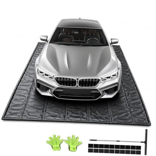 (7’9″× 18′ Waterproof Garage Floor Mat for Cars SUVs Trucks | Easy to Clean,