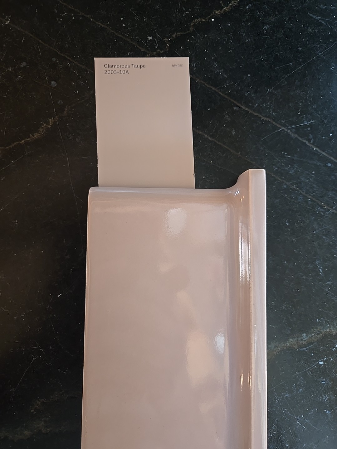 Vtg 6 1/8″ X 3 7/8″ Corner Cove Base Dusty Pink Tile NOS Robertson