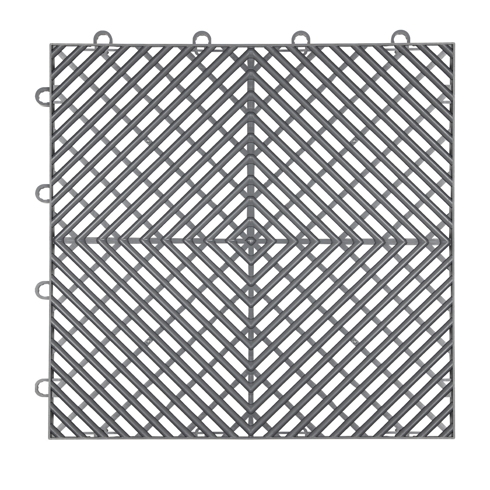 Interlocking Garage Floor Tiles 25 PCS Deck Tile PP Drainage Tiles 12x12x0.5 In
