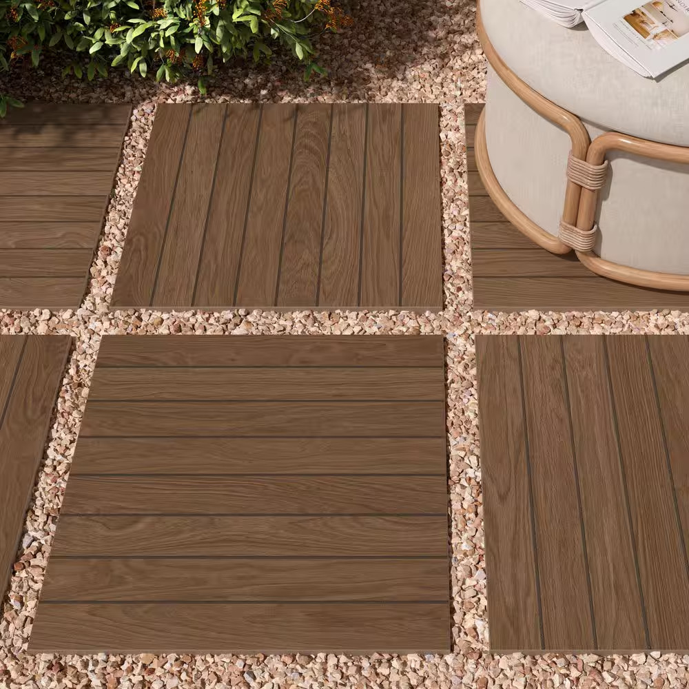 Selva Brown 24 In. X 24 In. X 0.75 In. Wood Look Porcelain Paver (Case of 2)