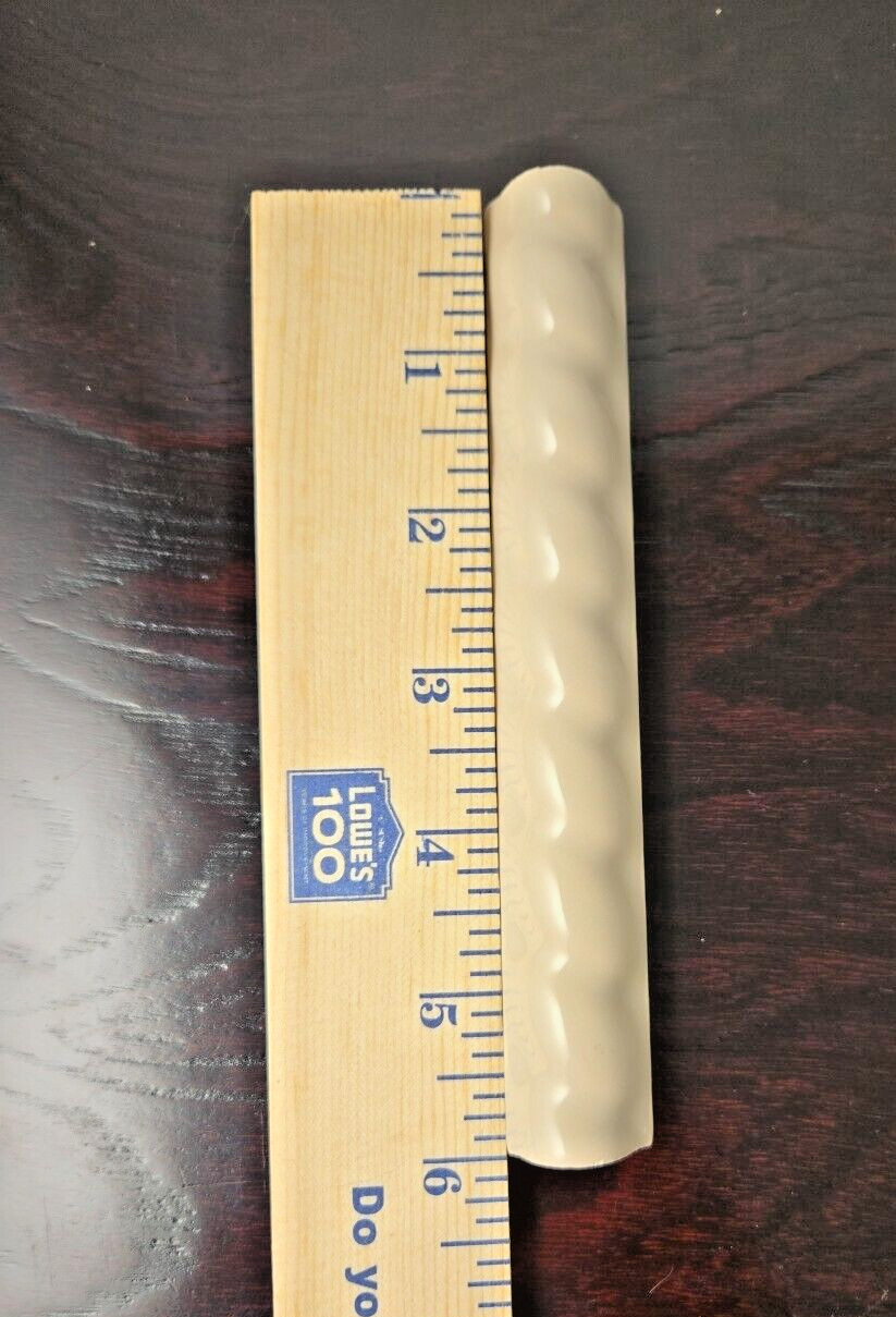 1pc. Taupe Mist Ceramic Sizzle Liner Rope Tile 1/2″ x 6″ American Olean