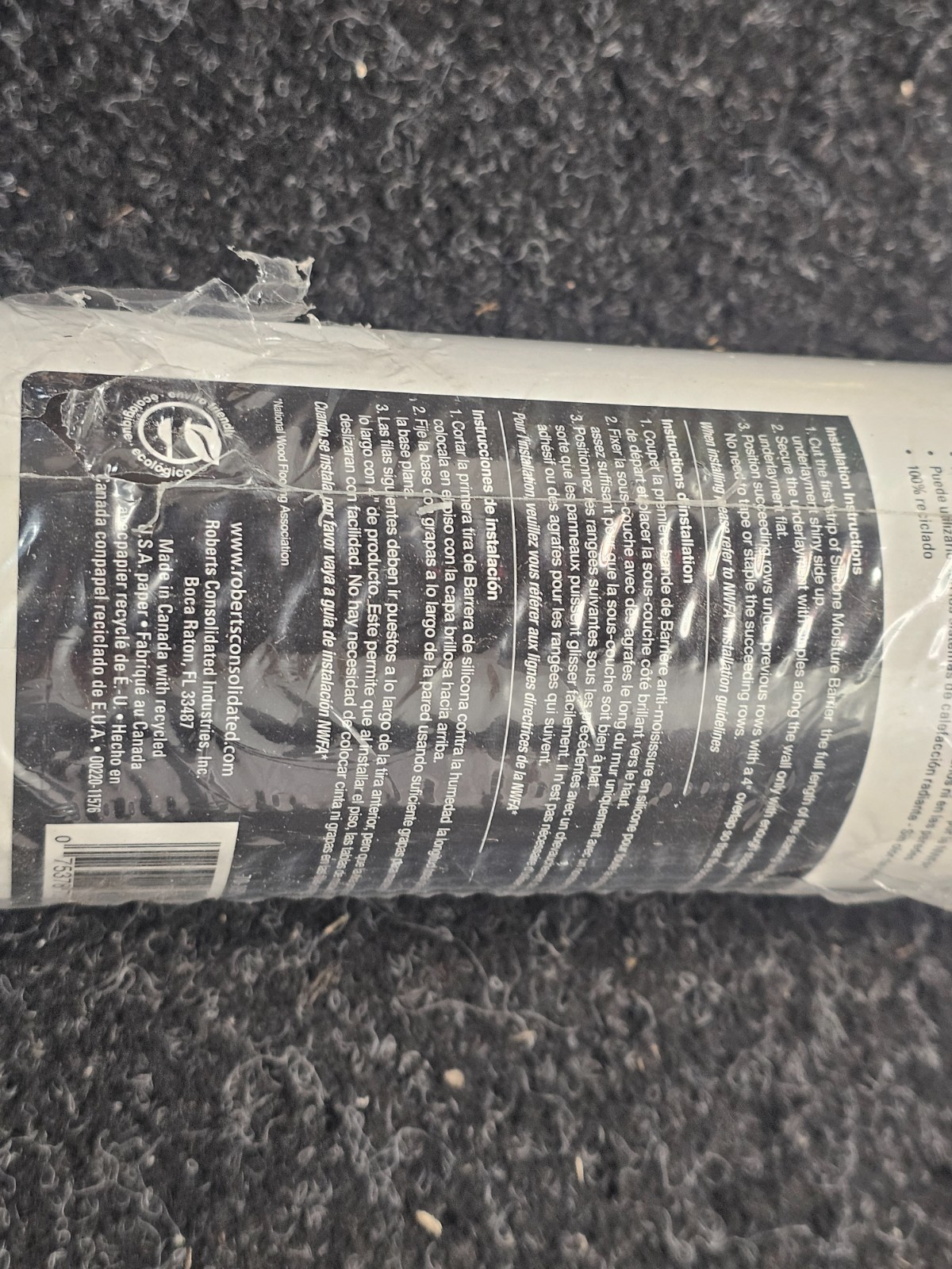 ROBERTS 70-198 31.5″x 76.25′ 6mil Silicone Moisture Barrier Underlayment