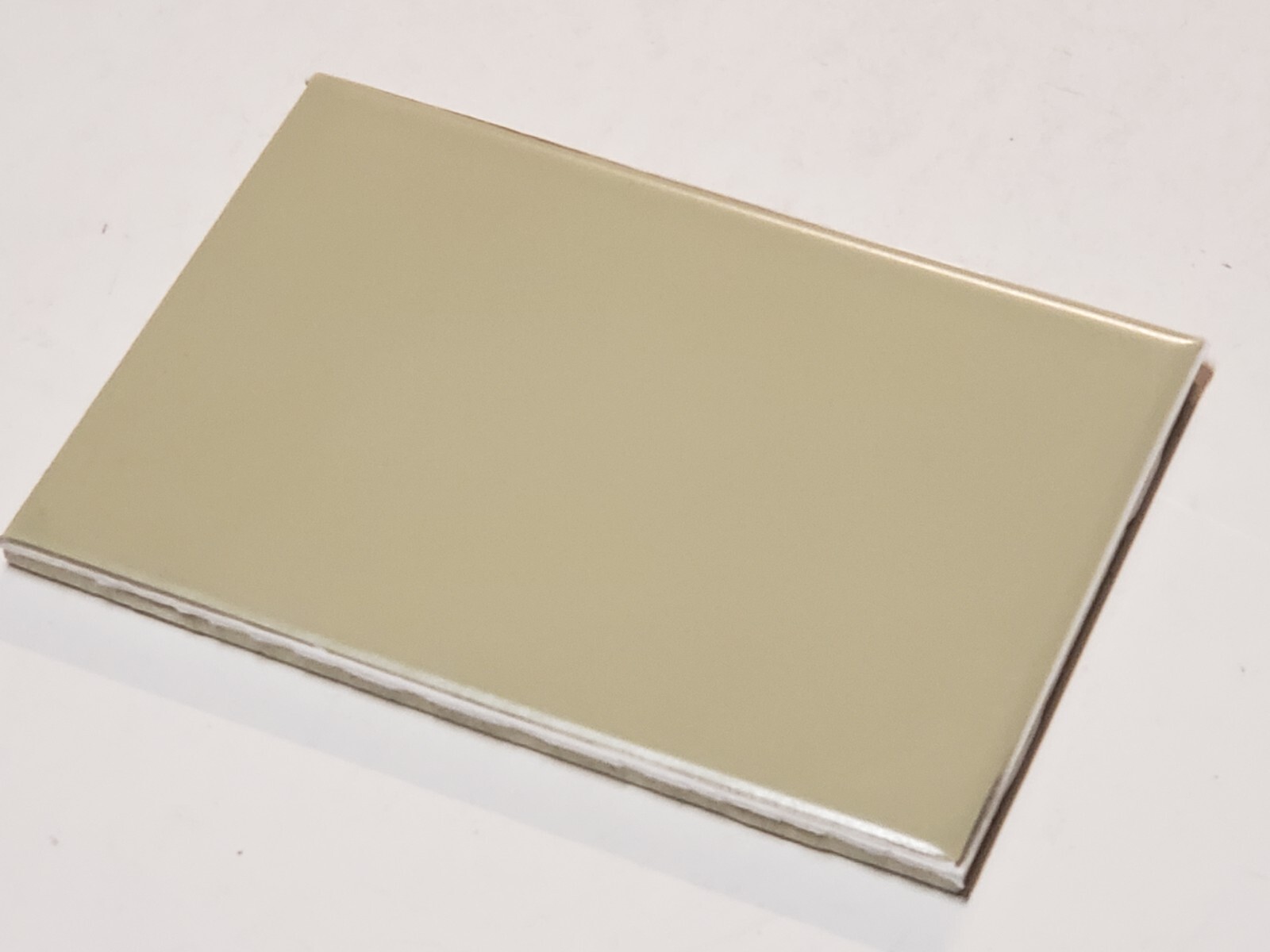 Vtg 1 AO Ceramic Tile WIDE Avocado Green Rectangle 4 1/4″ x 6″ Matte NOS NEW