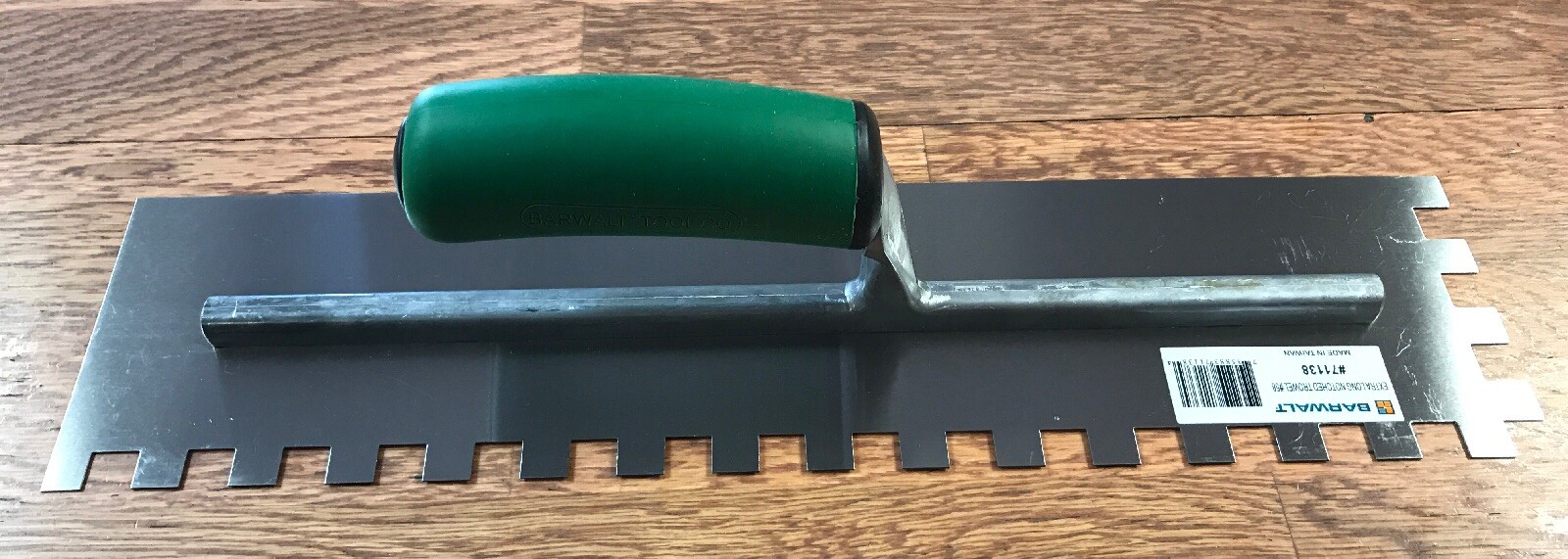 Barwalt 16″ Tile Flooring Trowel 1/2″ x 1/2″ x 1/2″