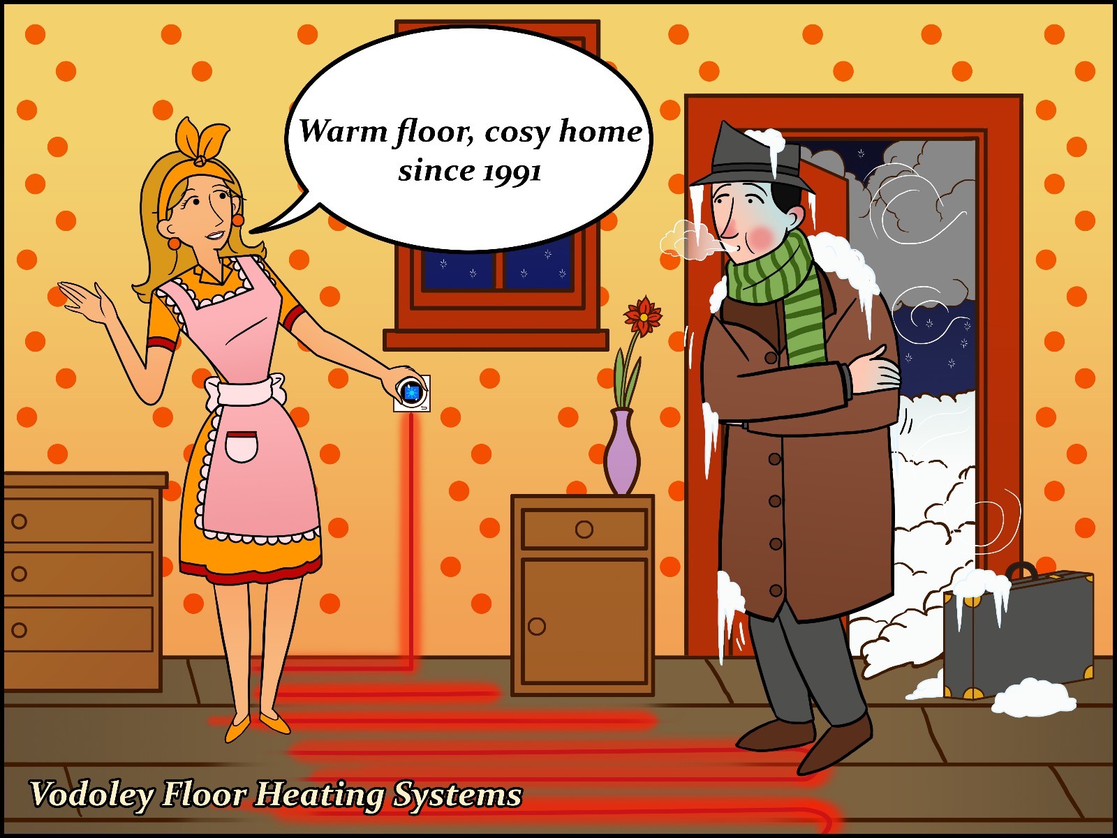 SMART 0EMF Warm tiles floor Heating Cable System 35-45sq.ft (3-4 sq.m) 120/240V