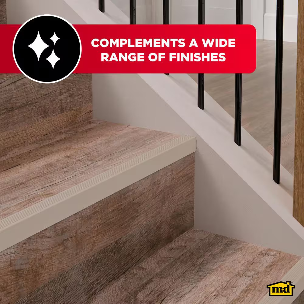 72″ SATIN NICKEL ALUMINUM FLUTE CINCH STAIR EDGING