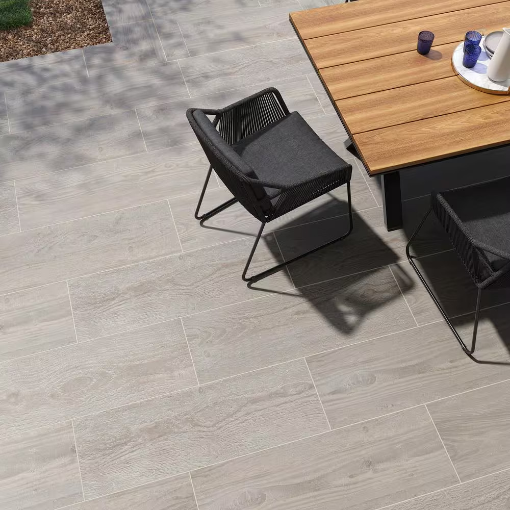 Caldera Grigia 2 Cm. X 16 In. X 47 In. Matte Porcelain Wood Look Paver Tile (10.