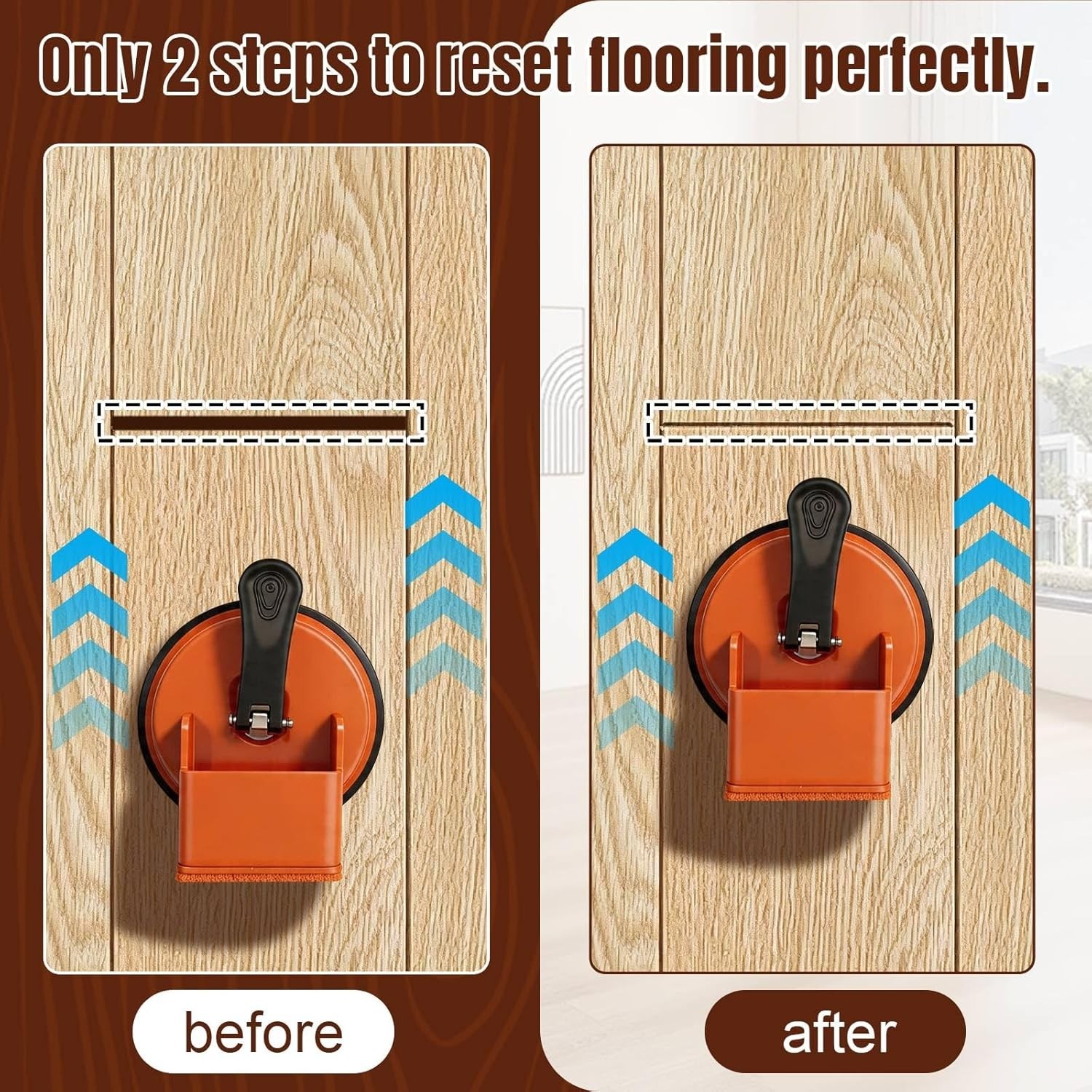 Versatile Floor Suction Tool with 5 Non-Slip Pads – Strong Carbon Steel Design