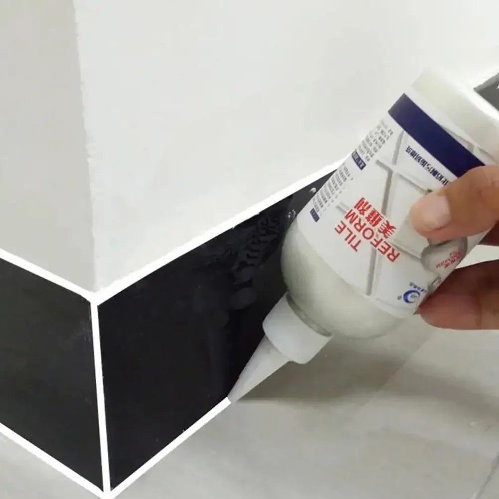 Waterproof Tile Grout Repair & Filler: White 150ml for Kitchen & Bathroom Gaps