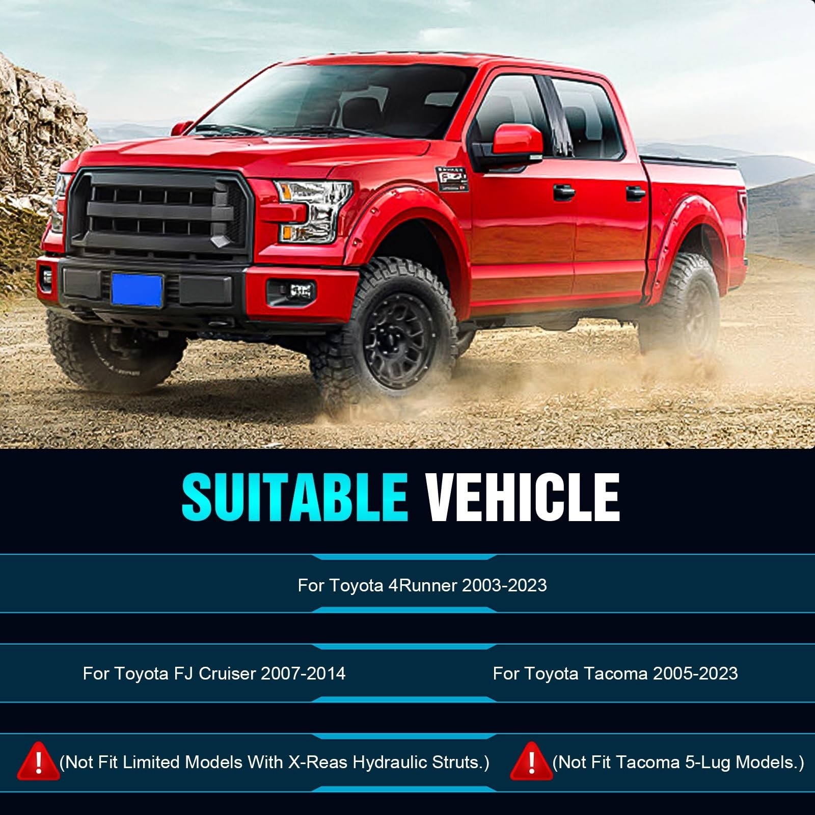 3″ Front Leveling lift kits Fit for Tacoma, 3 Inch Front Lift Strut Spacers f…