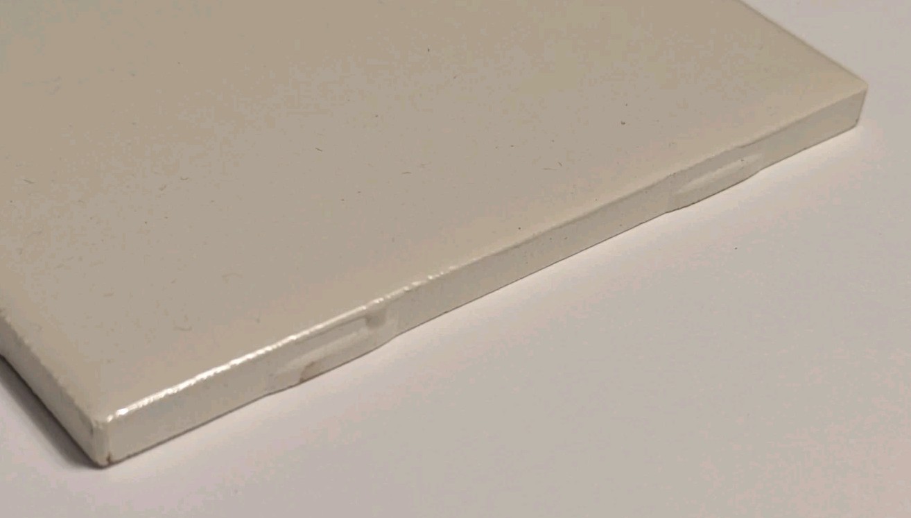 1 piece new Almond Beige Tan 4 1/4″ Glossy Ceramic Daltile Tile 0135