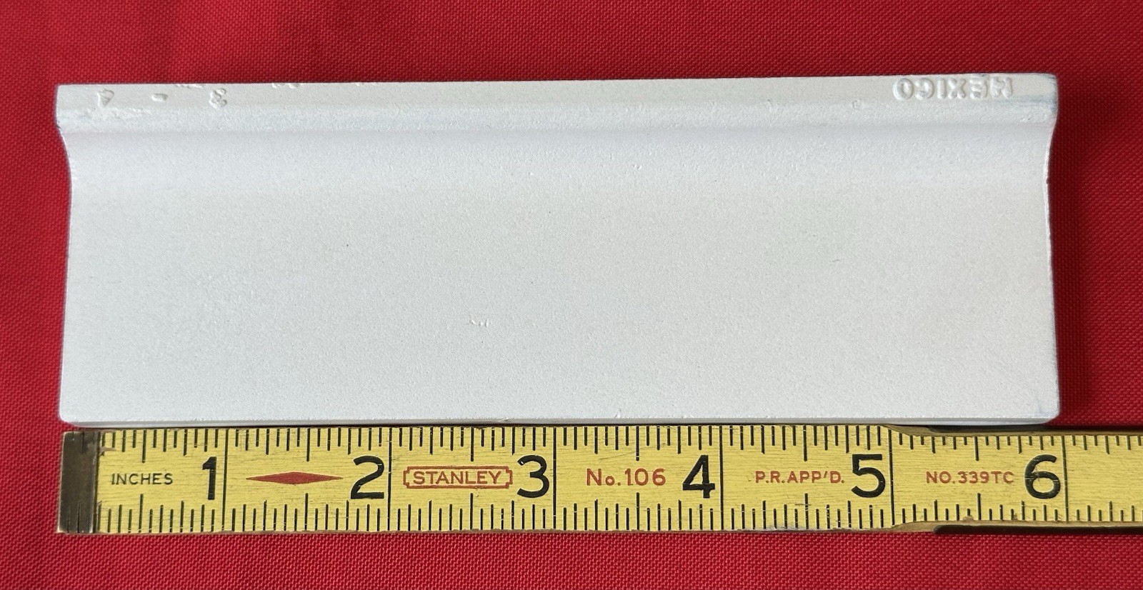 Kohler #101 White: 2″ x 6″ Ceramic Tile, Mud Cap Bullnose Radius Trim Edge, NEW