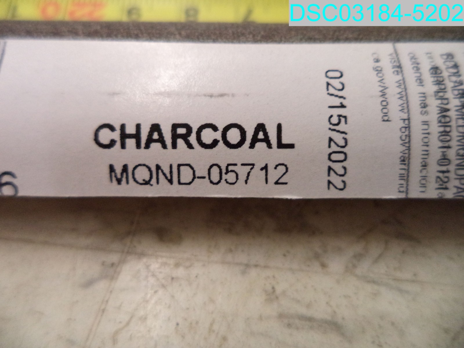 QTY=10: PERFORMANCE Charcoal 5/8″T x 3/4 “W x 94-1/2” L Quarter Round MQND05712