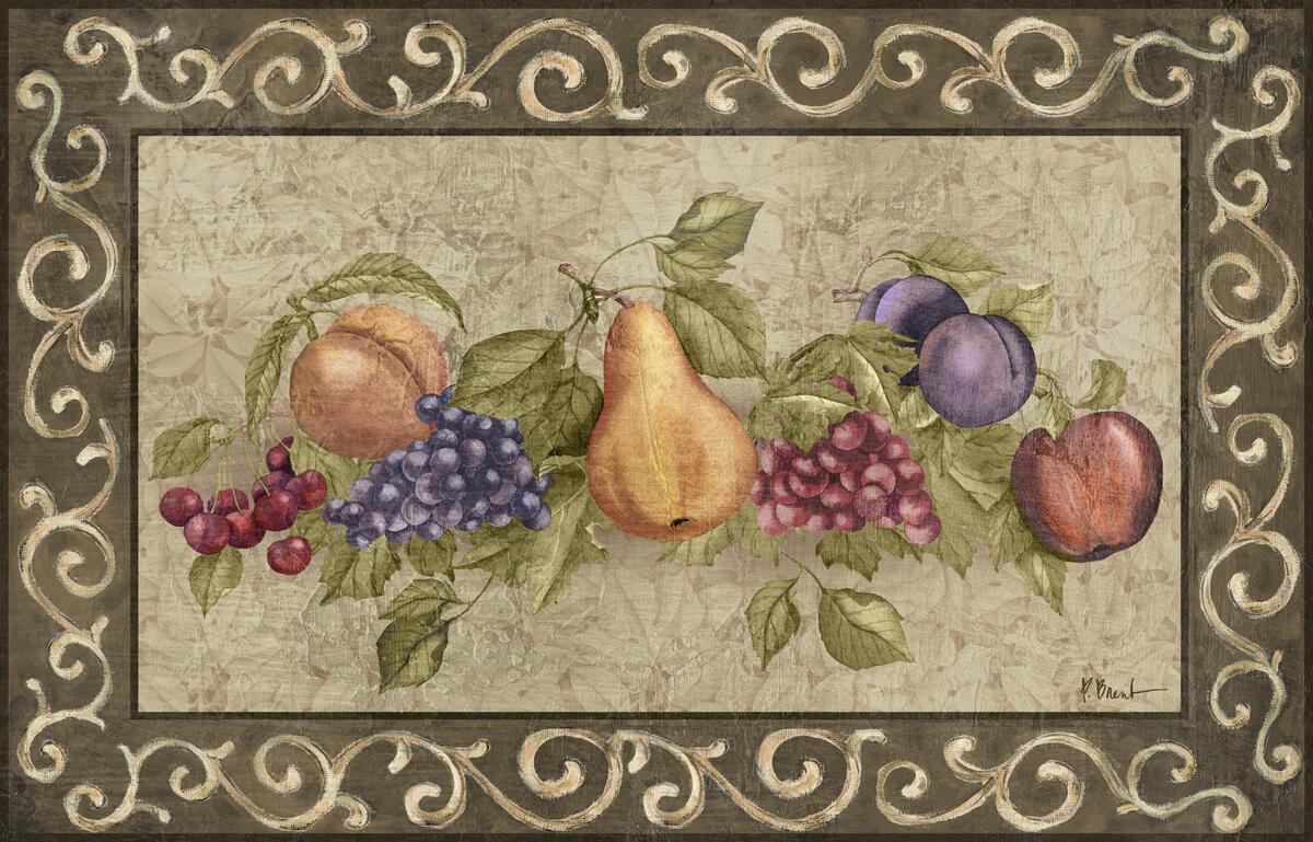 Ceramic Tile Mural Kitchen Backsplash – Traditional Fruit I- Fruit – Food – Chef