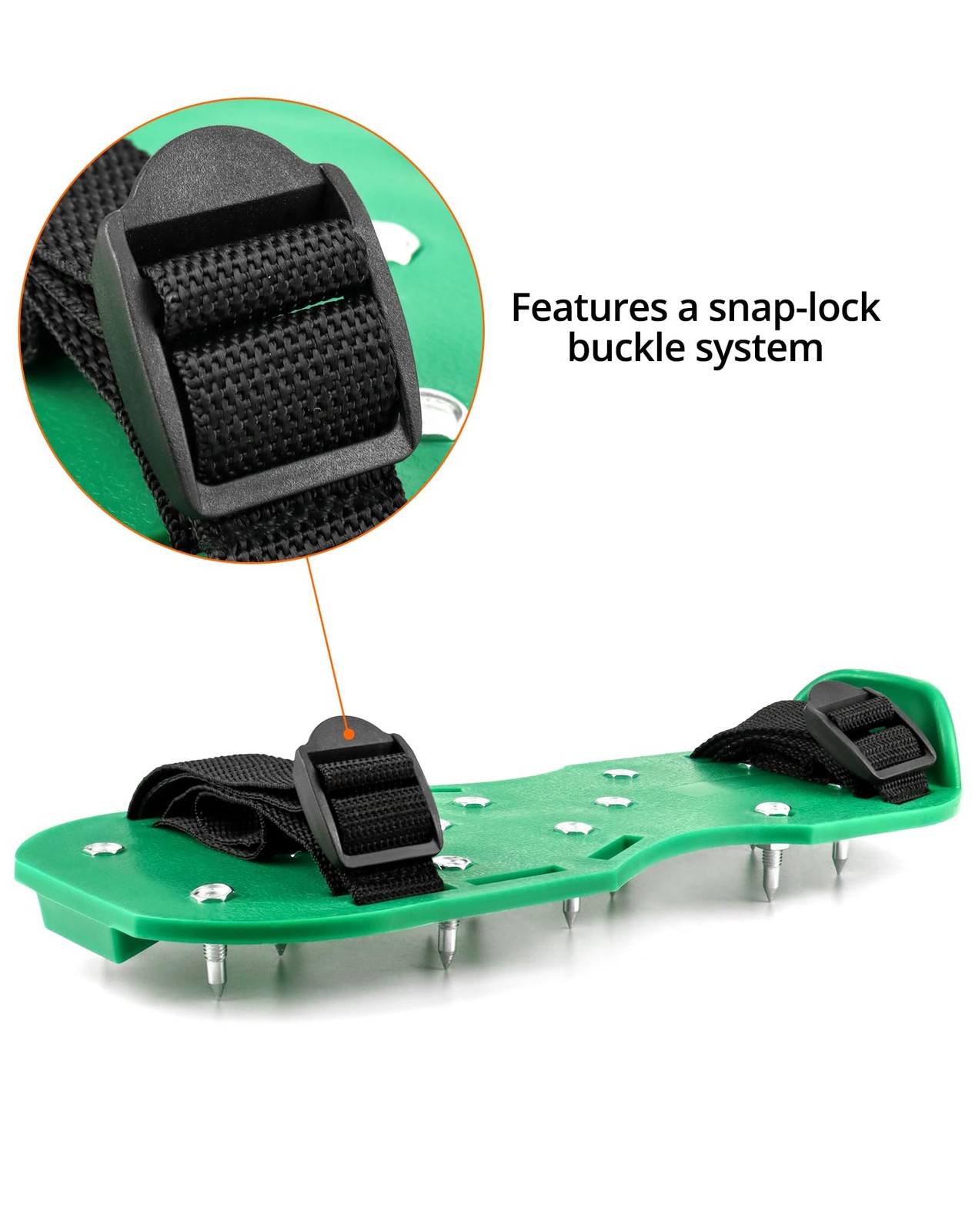 QWORK Gunite Spiked Shoes With 3/4 Short Spikes Perfect For Epoxy Floor, Overlay