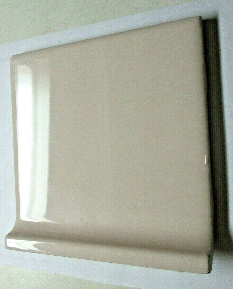 1 Cove Base Radius Wall Tile Indonesia 619284415815 Beige Gloss Ceramic 4-1/4″
